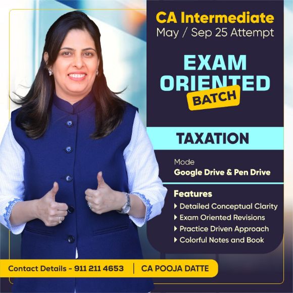 Picture of CA INTERMIDIATE MAY 25 / SEP 25 / JAN 26 EXAM ORIENTED BATCH