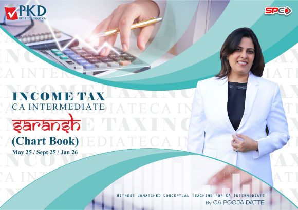 Picture of CA INTER INCOME TAX SARANSH ( CHART BOOK ) FOR MAY 25/SEP 25/JAN 26 